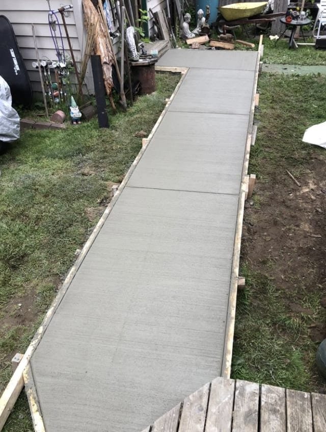 completed work for a recent customer